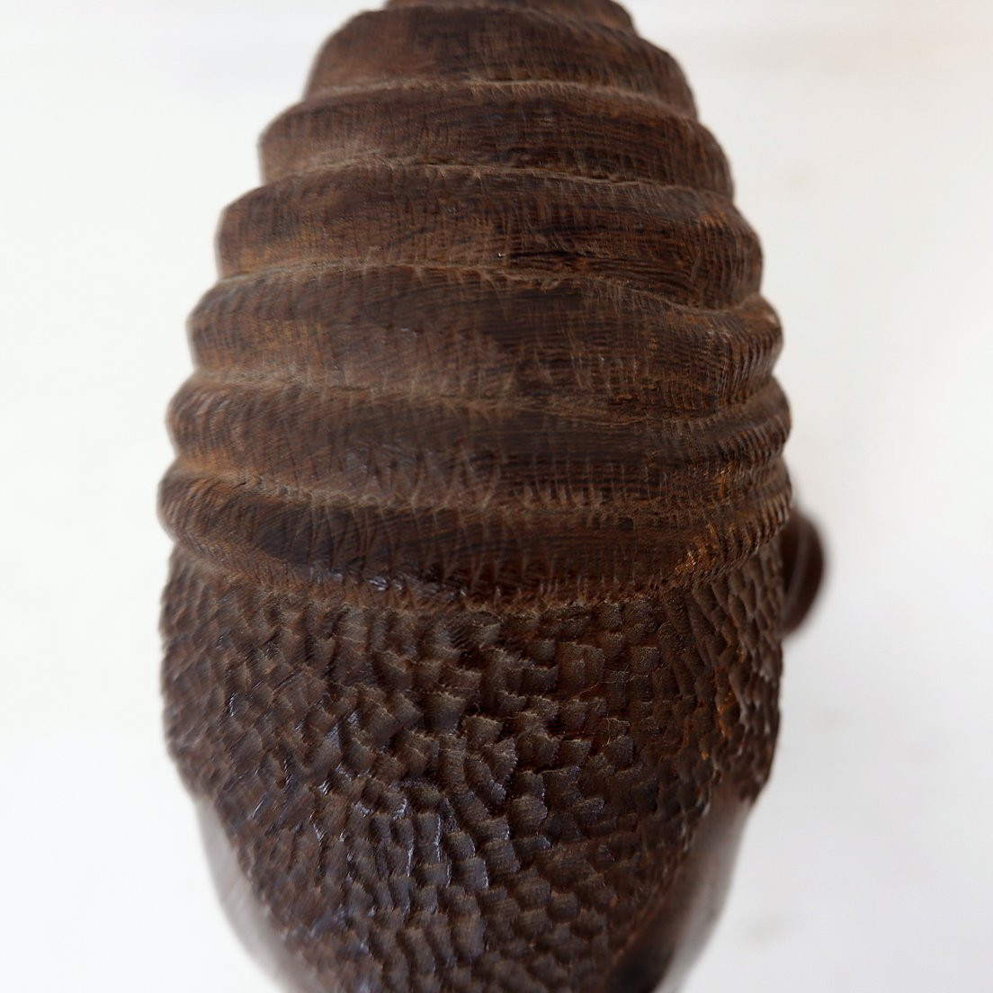 African Bust In Wenge, Mid-century Sculpture - Congo-photo-6