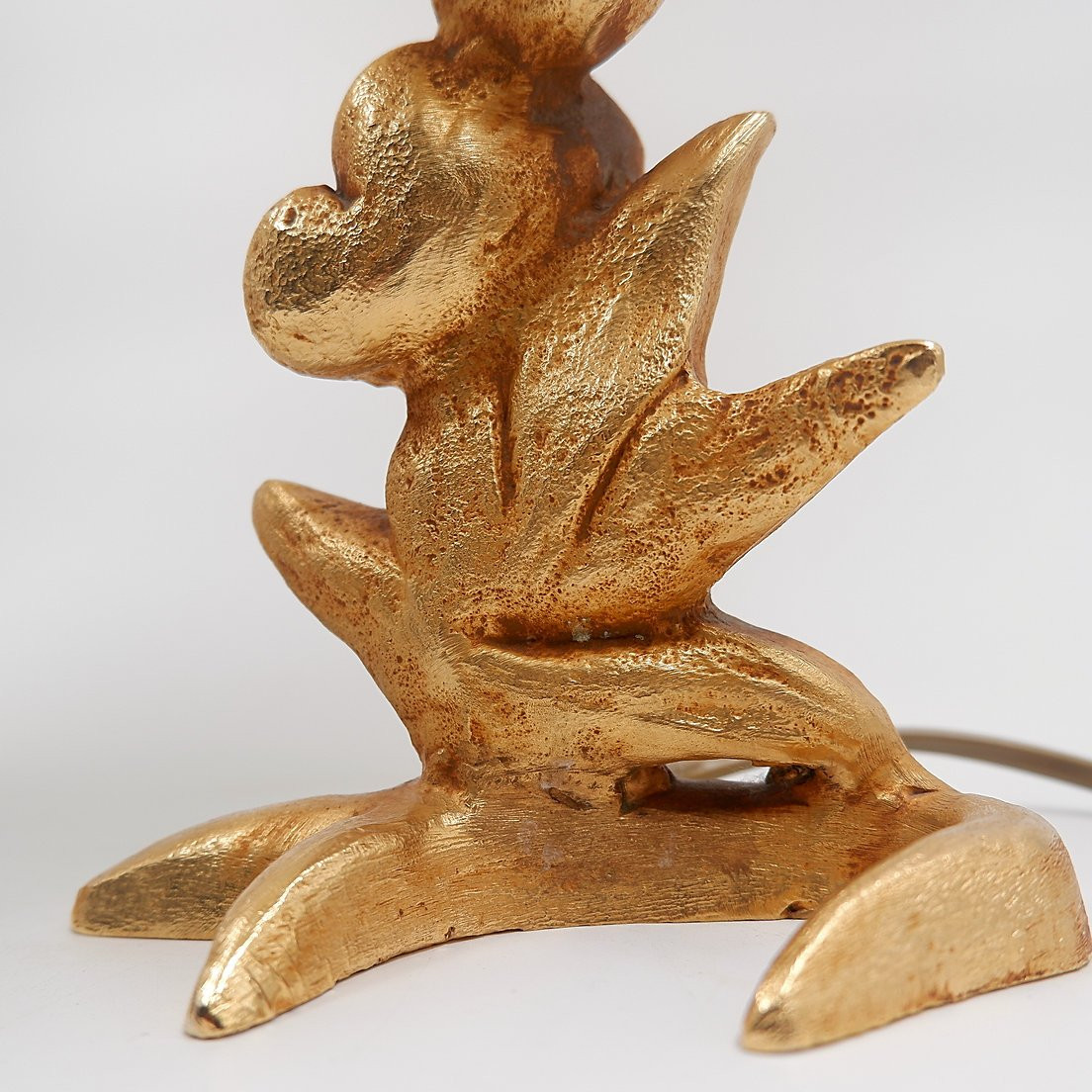 Lampes de table sculpturales à motif végétal - G. Mathias, France, années 1980-photo-2