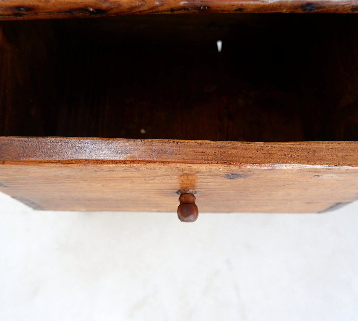 18th Century Chestnut Side Or Bedside Table / Spain-photo-6