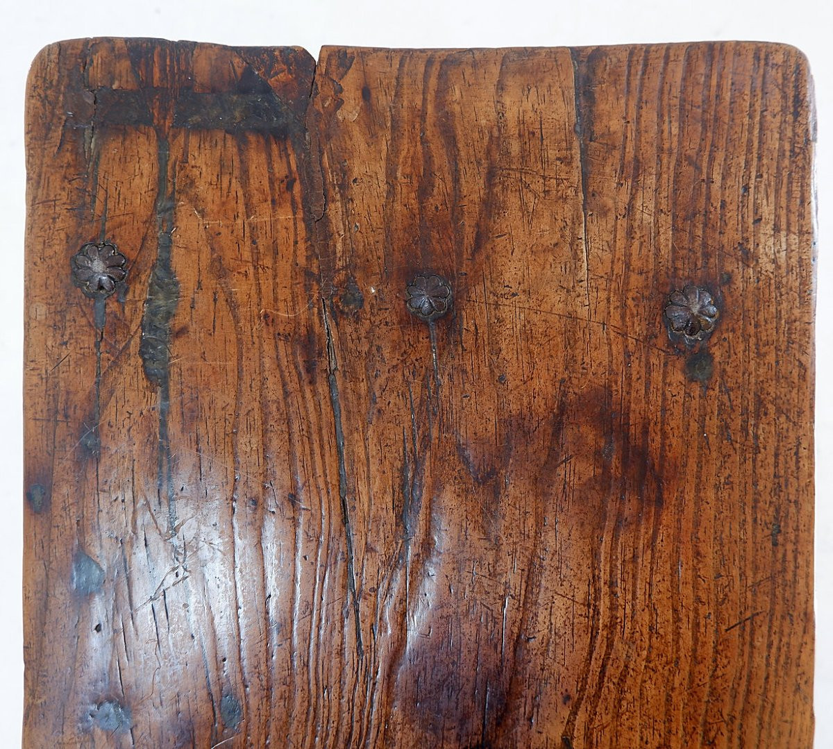 18th Century Chestnut Side Or Bedside Table / Spain-photo-7