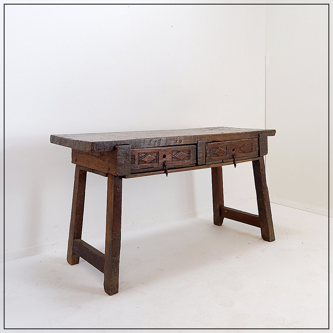 18th Century Spanish Console In Solid Oak
