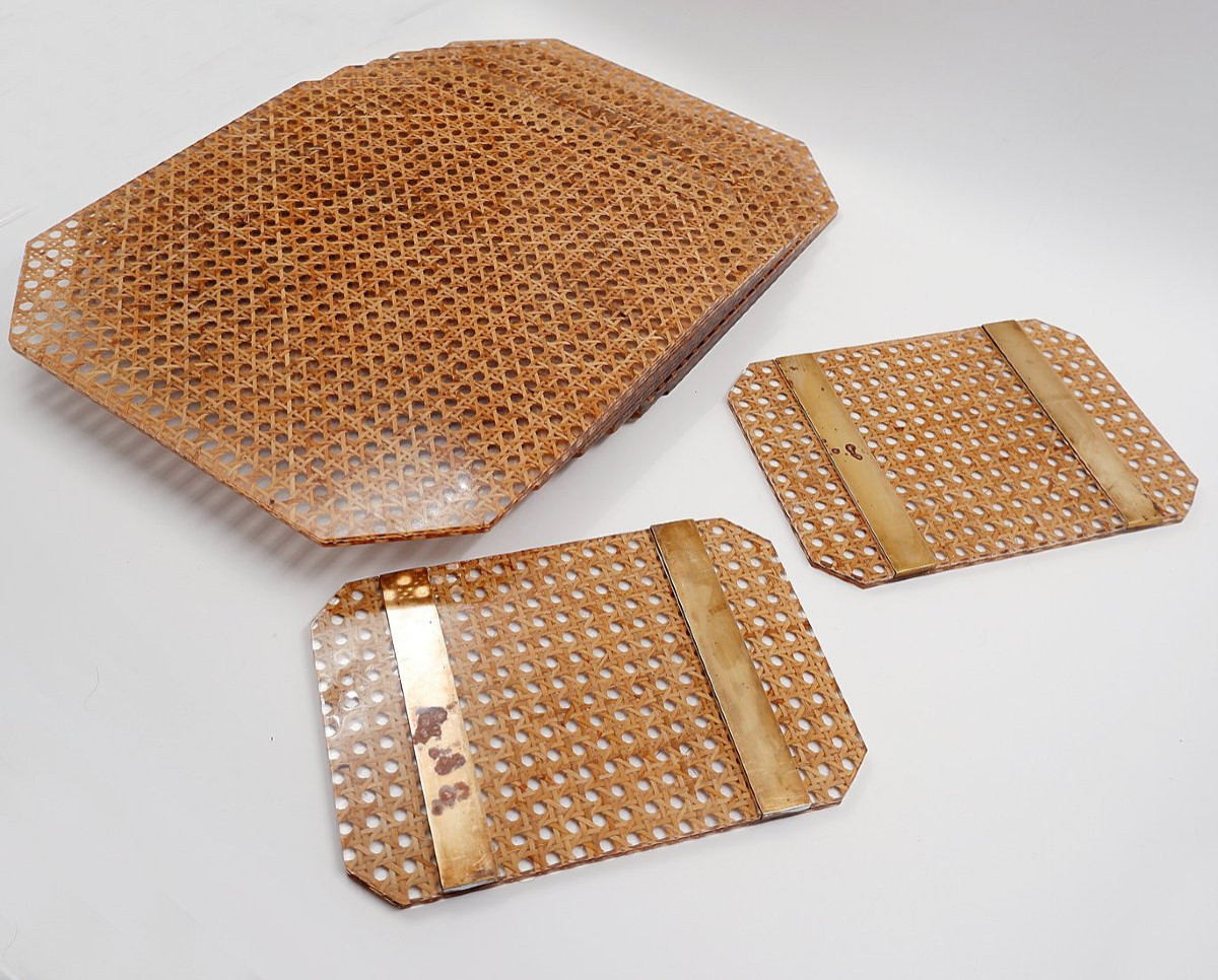 Christian Dior Home Placemat : 6 Coasters And 2 Trivets-photo-3