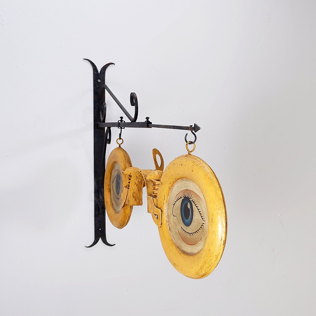 Vintage Metal Sign For Optician's Shop 1920/30-photo-3