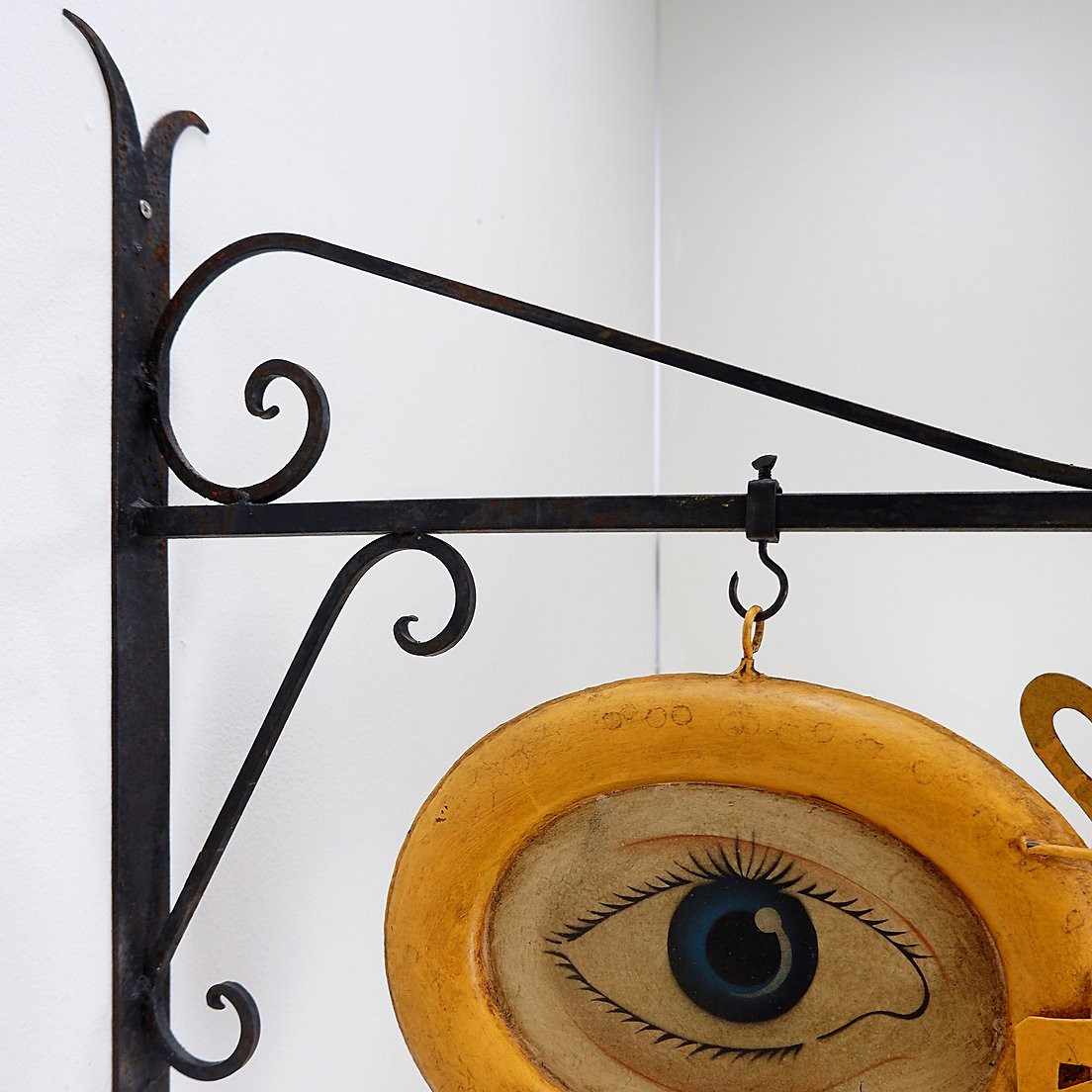 Vintage Metal Sign For Optician's Shop 1920/30-photo-1