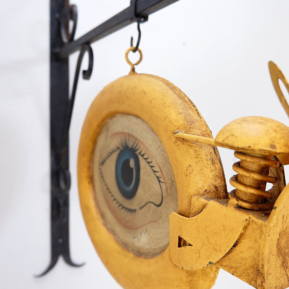 Vintage Metal Sign For Optician's Shop 1920/30-photo-4