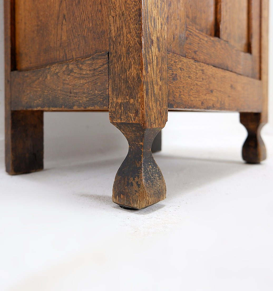 Rustic Bedside Table / Small Storage Unit - 20th Century-photo-4