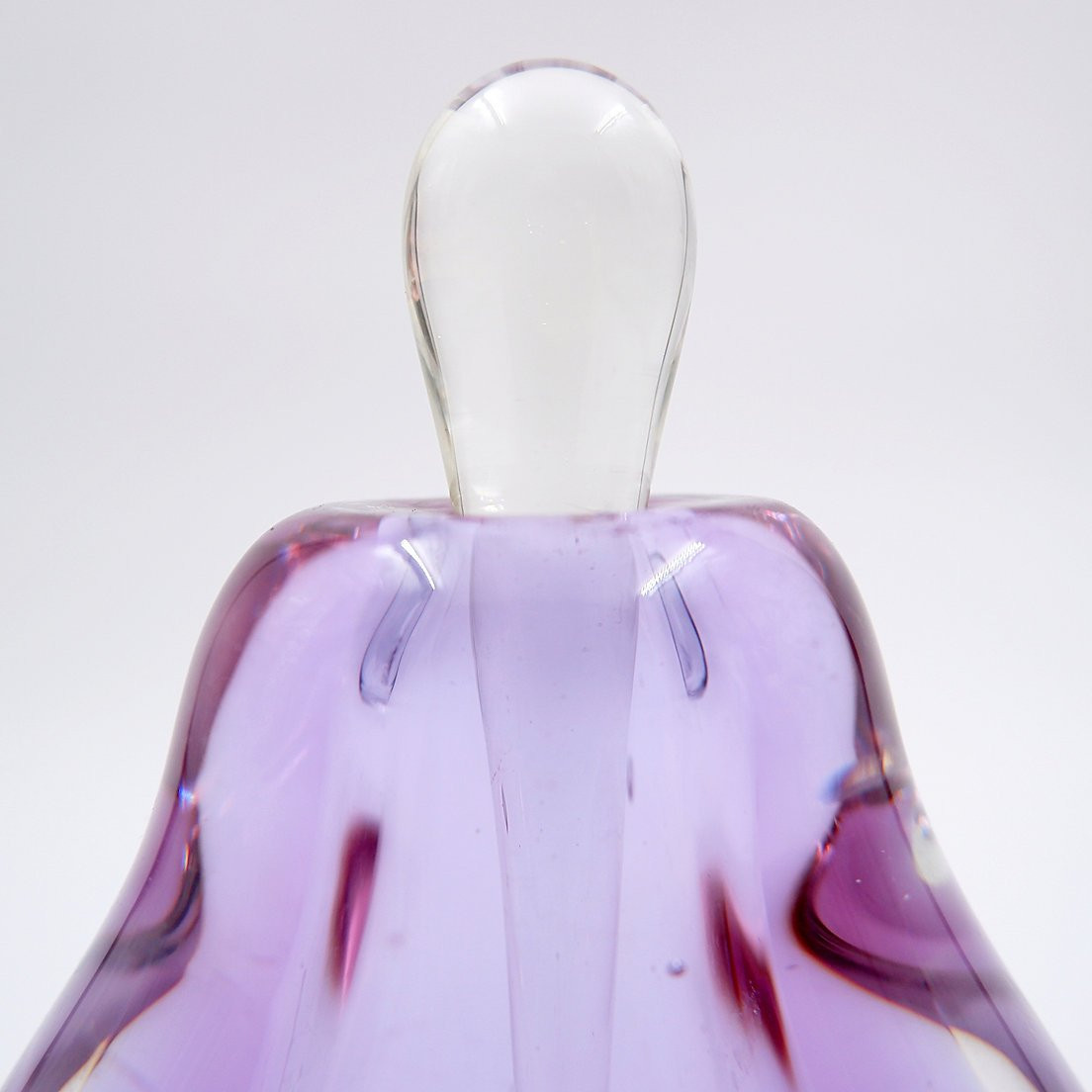 Purple Blown Glass Perfume Bottle "sommerso"-photo-8