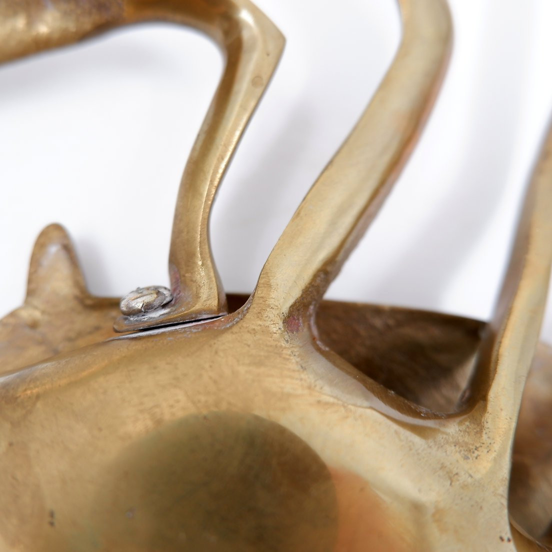 Brass Pocket Emptier In The Shape Of A Blue Crab, 1960s-photo-7