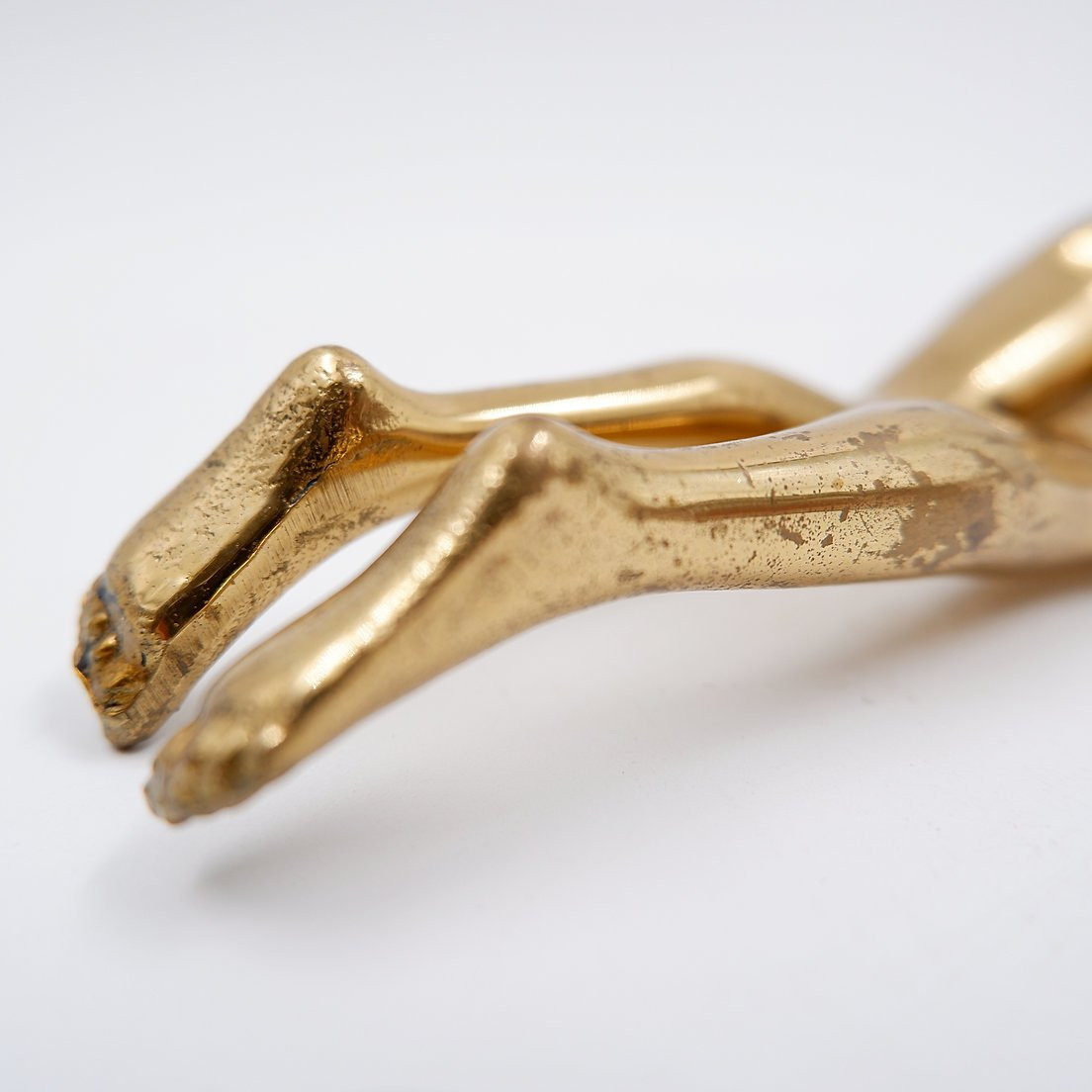 Vintage Brass Nutcracker In The Shape Of A Woman's Legs, 1970s-photo-1