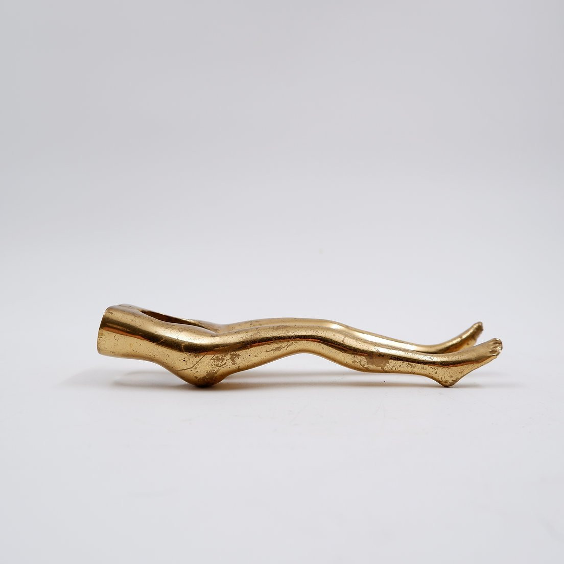 Vintage Brass Nutcracker In The Shape Of A Woman's Legs, 1970s-photo-3