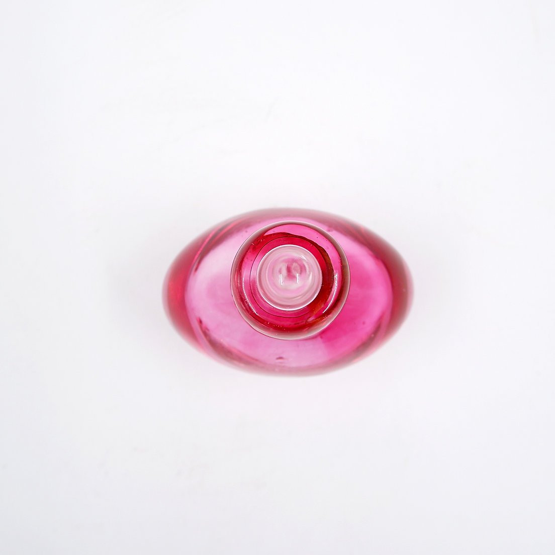 Flacon de parfum « Sommerso » en verre rose et transparent-photo-1