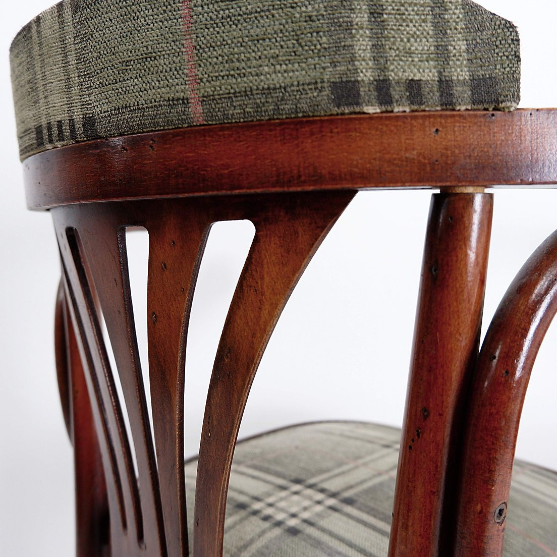 Paire de fauteuils « Palmette » en bois courbé - Hilma/Belgique-photo-4