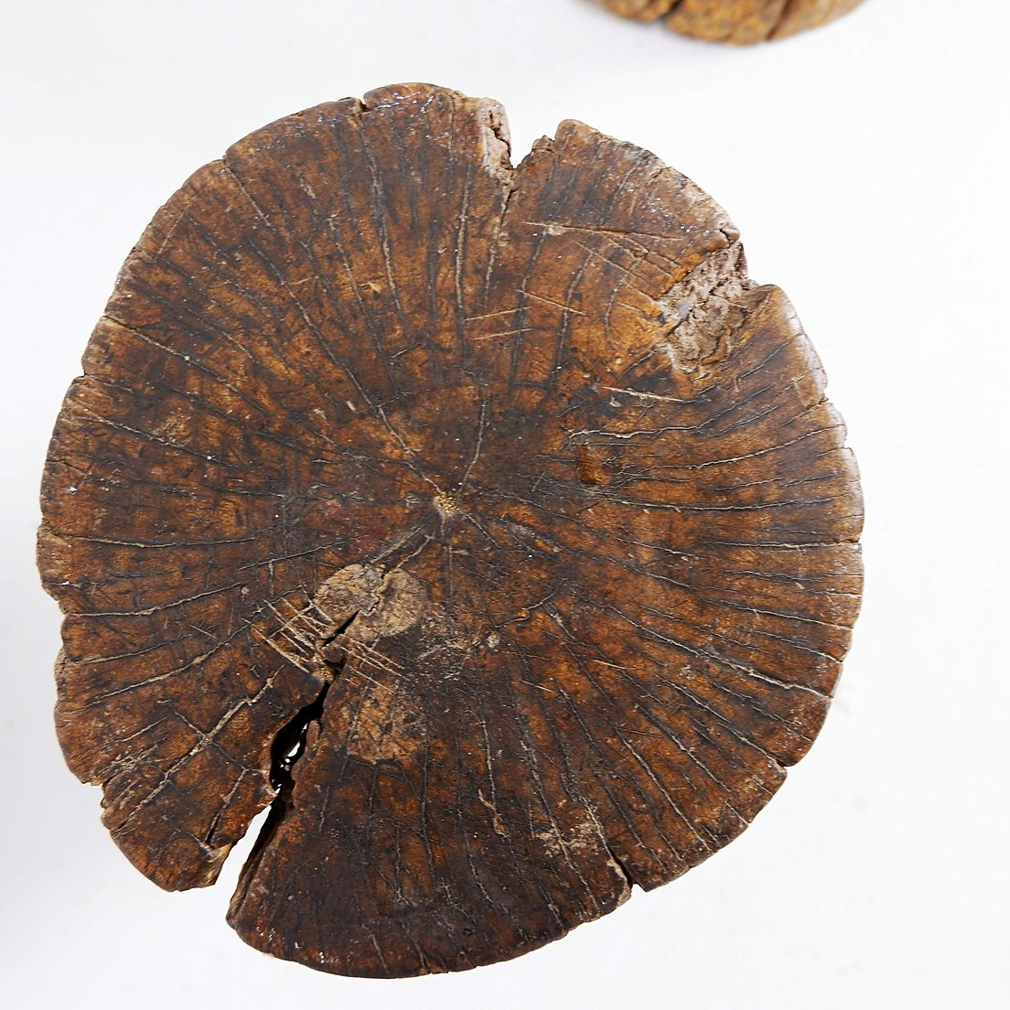 Set Of 4 African Carved Wooden Stools-photo-6