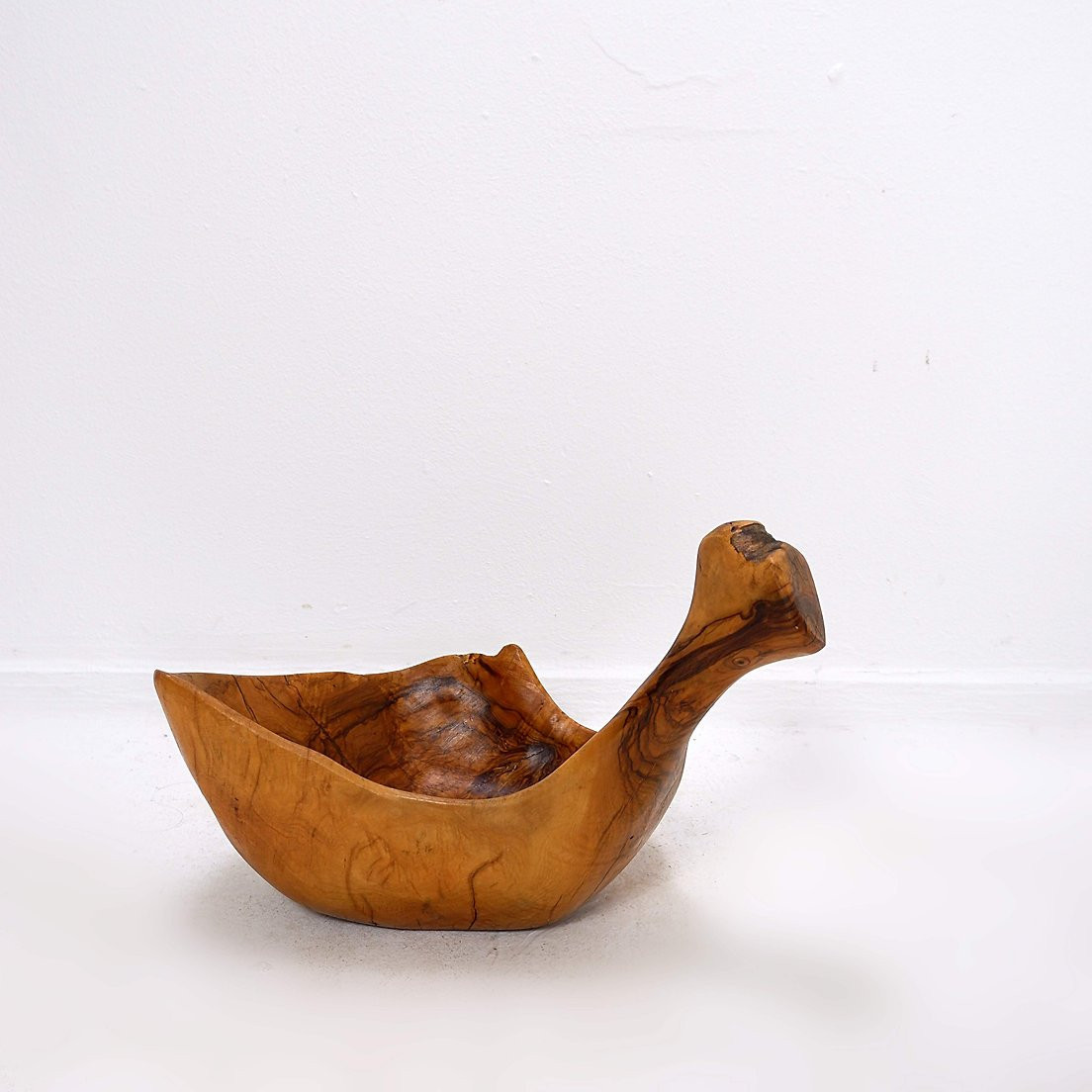 Vintage Olive Wood Bowl-photo-2