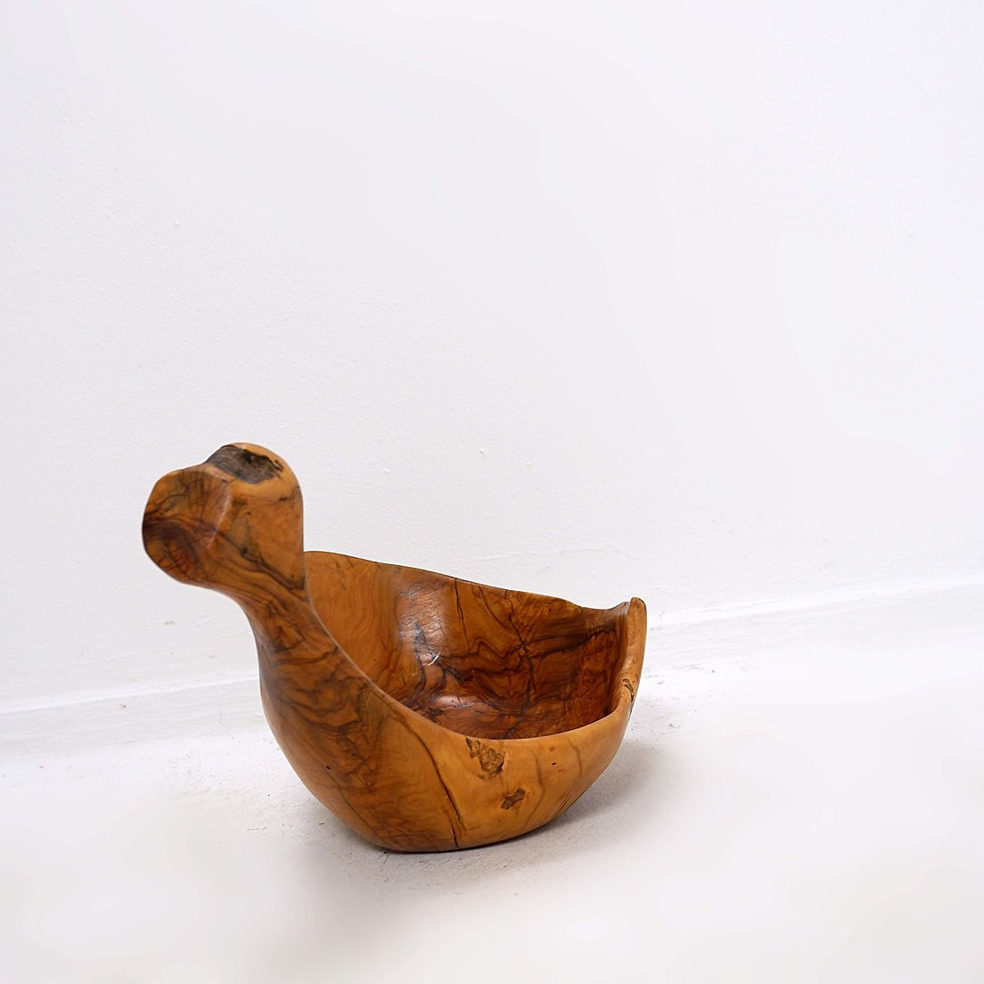 Vintage Olive Wood Bowl-photo-3