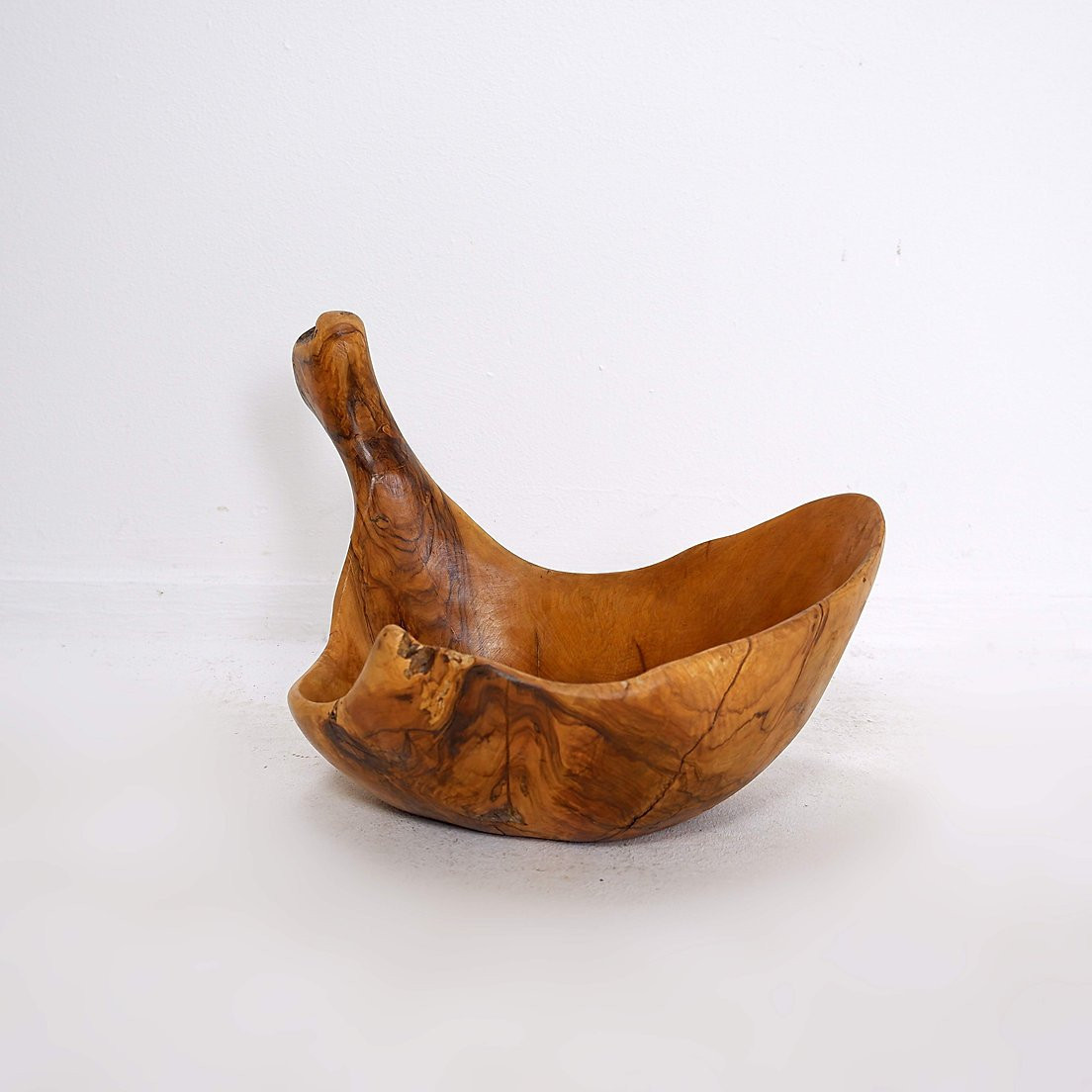 Vintage Olive Wood Bowl-photo-4