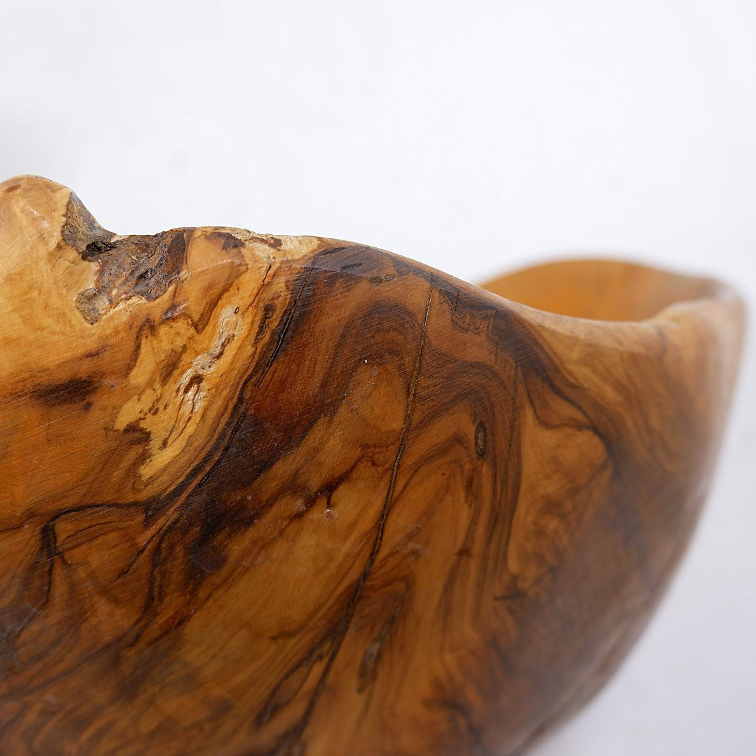 Vintage Olive Wood Bowl-photo-1