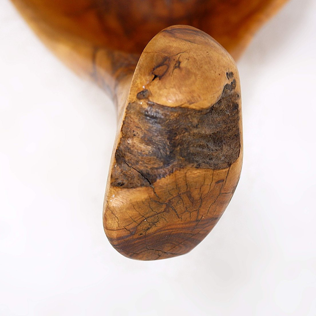 Vintage Olive Wood Bowl-photo-5