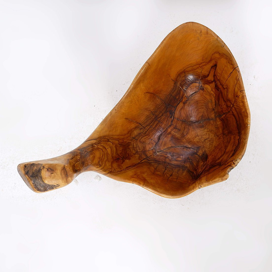 Vintage Olive Wood Bowl-photo-6