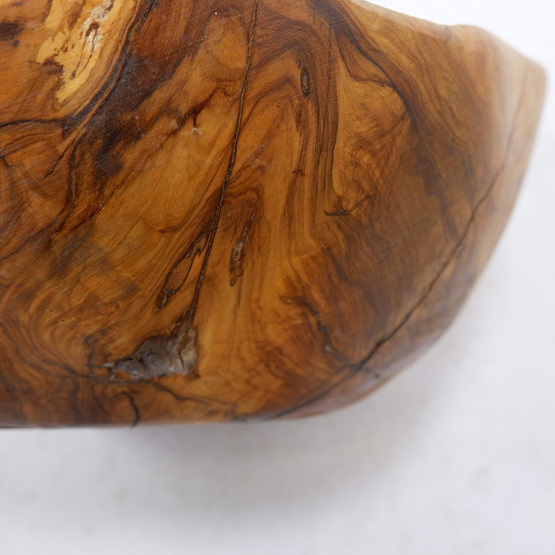 Vintage Olive Wood Bowl-photo-7