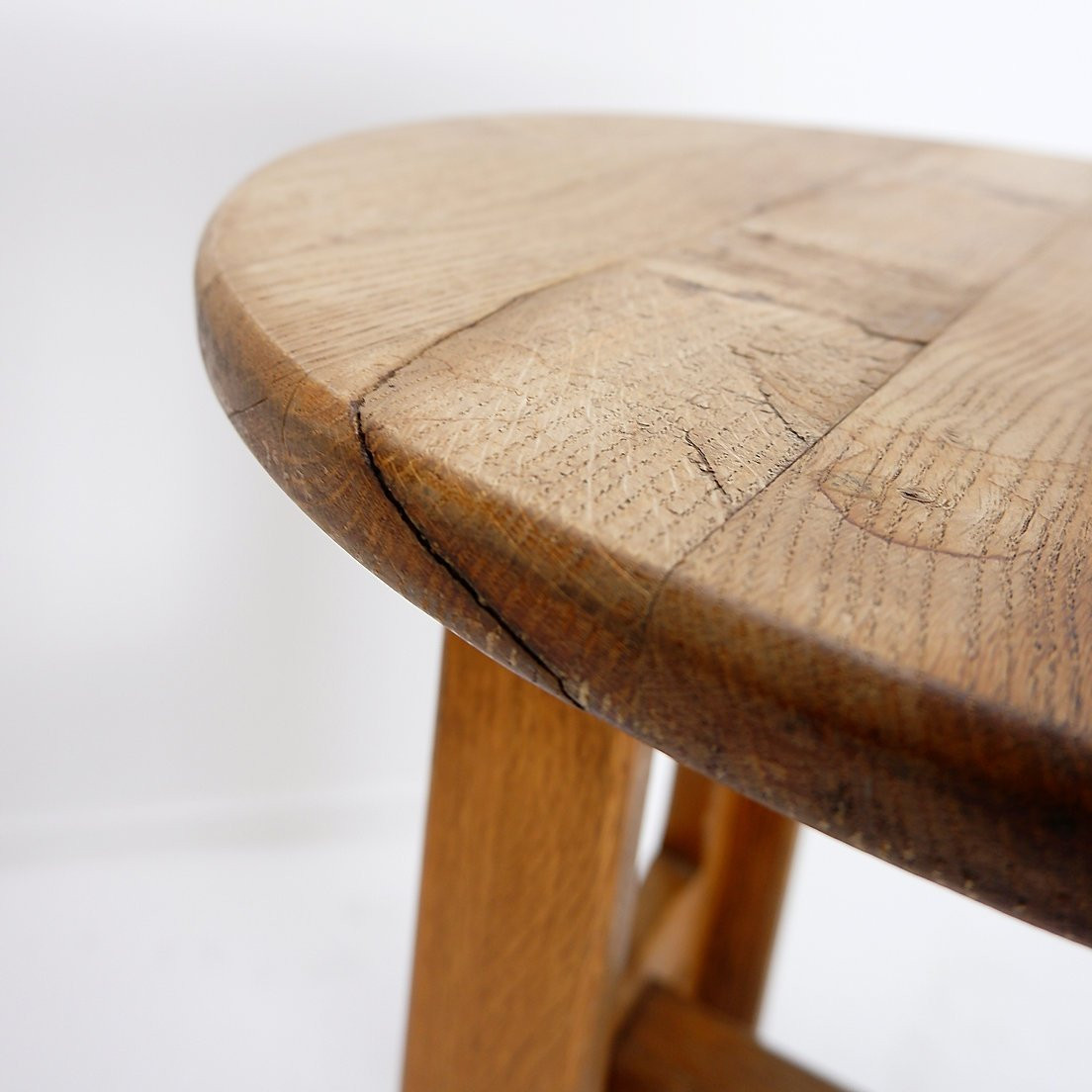 Vintage Solid Wood Side Table / Console Table - 1960s-photo-4