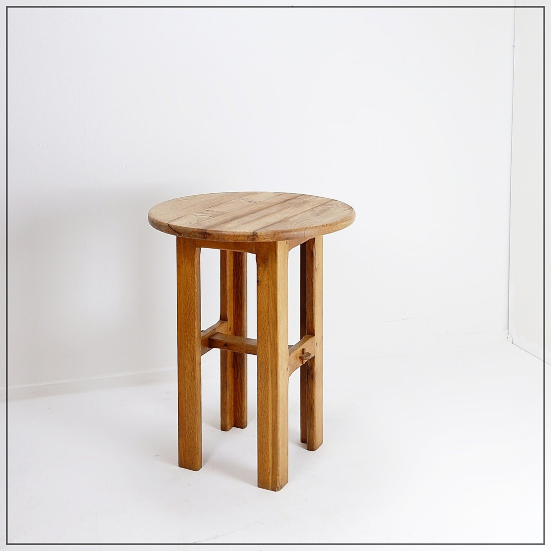 Vintage Solid Wood Side Table / Console Table - 1960s