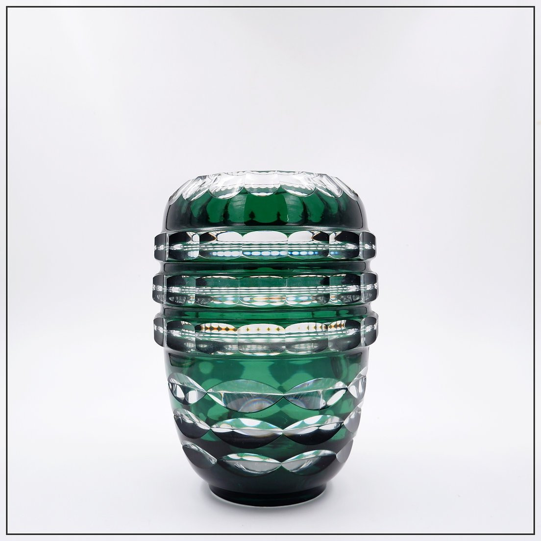 20th Century Art Deco Crystal Vase - Val Saint Lambert-photo-4