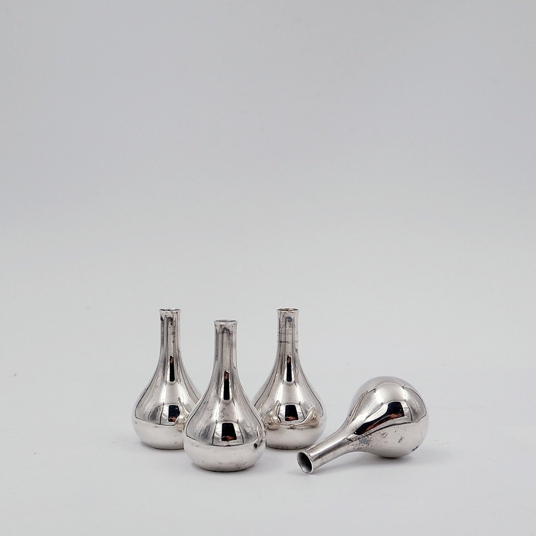 Bougeoirs vintages de Jens Quistgaard pour Dansk - Set de 4 pièces -photo-2