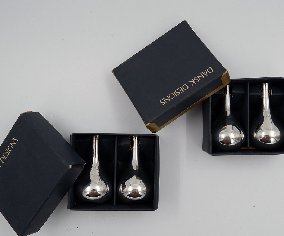 Bougeoirs vintages de Jens Quistgaard pour Dansk - Set de 4 pièces -photo-2