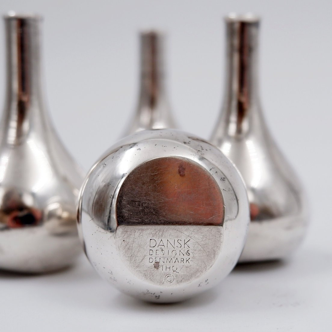Bougeoirs vintages de Jens Quistgaard pour Dansk - Set de 4 pièces -photo-5