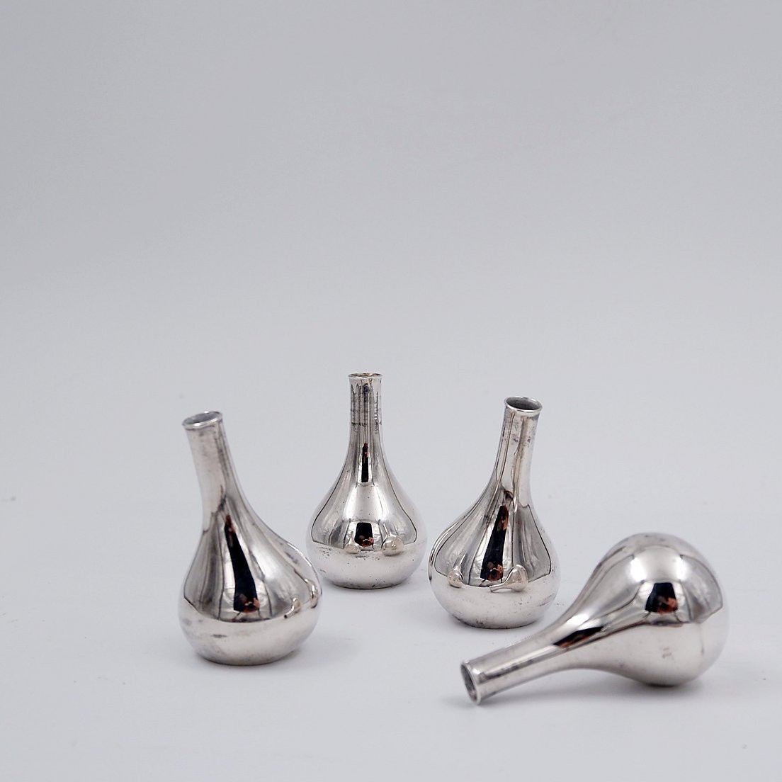 Bougeoirs vintages de Jens Quistgaard pour Dansk - Set de 4 pièces -photo-7