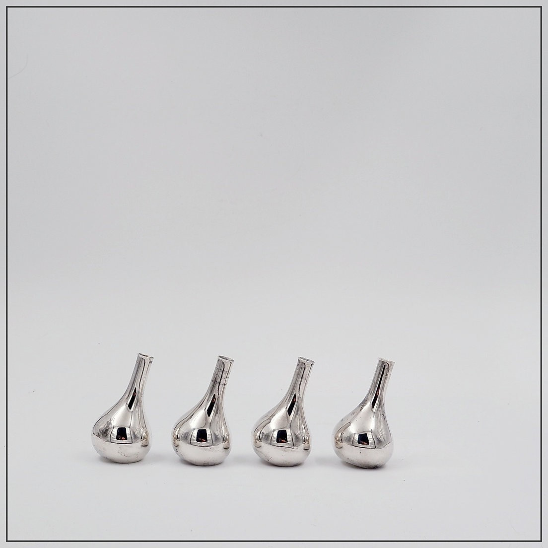 Bougeoirs vintages de Jens Quistgaard pour Dansk - Set de 4 pièces 