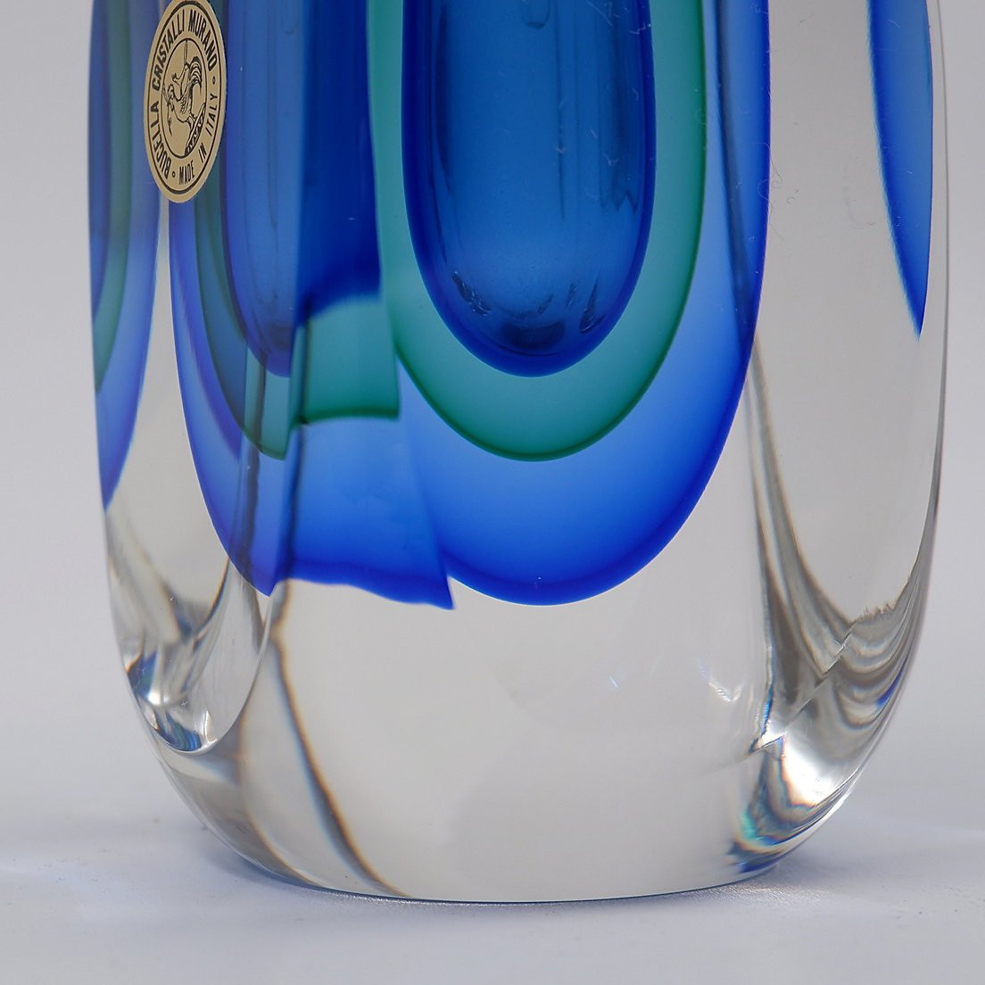  Flacon de parfum en verre Sommerso de Murano de Bucella Cristalli-photo-8
