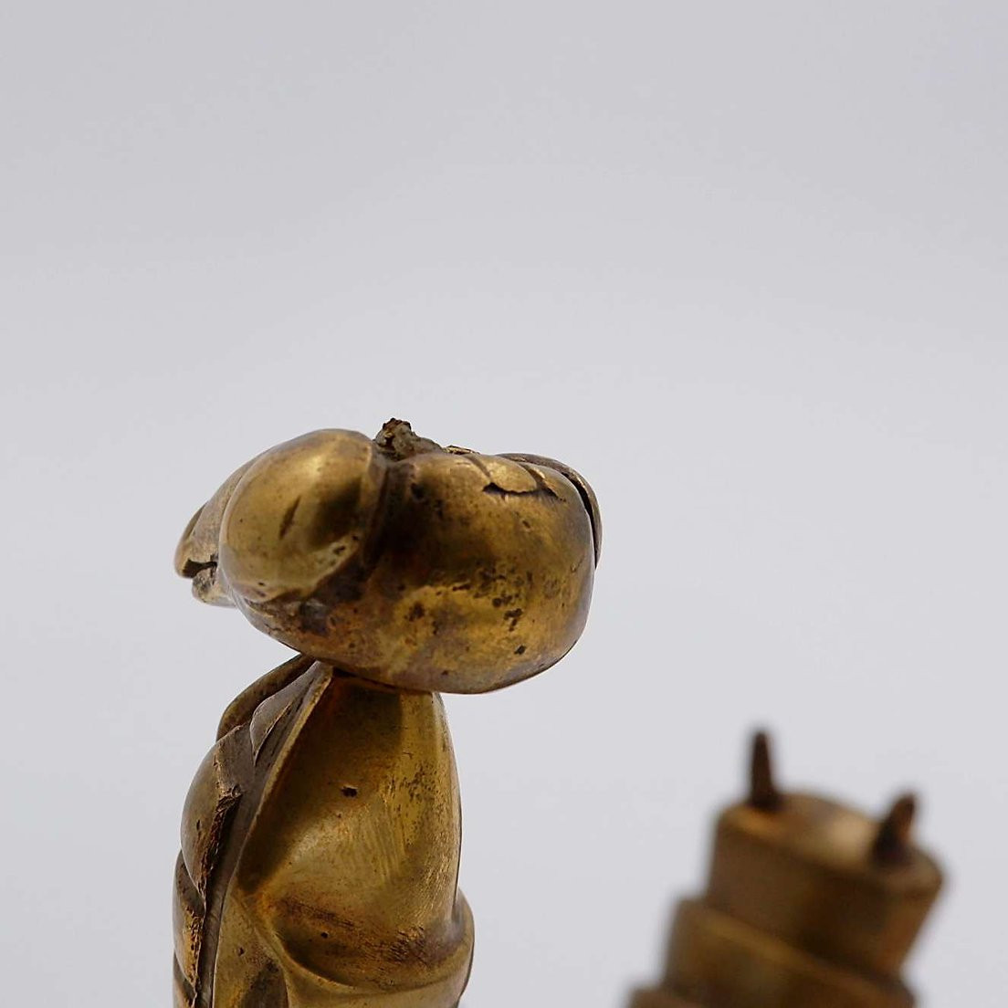 Mid-century Bronze And Brass Mantis-photo-6