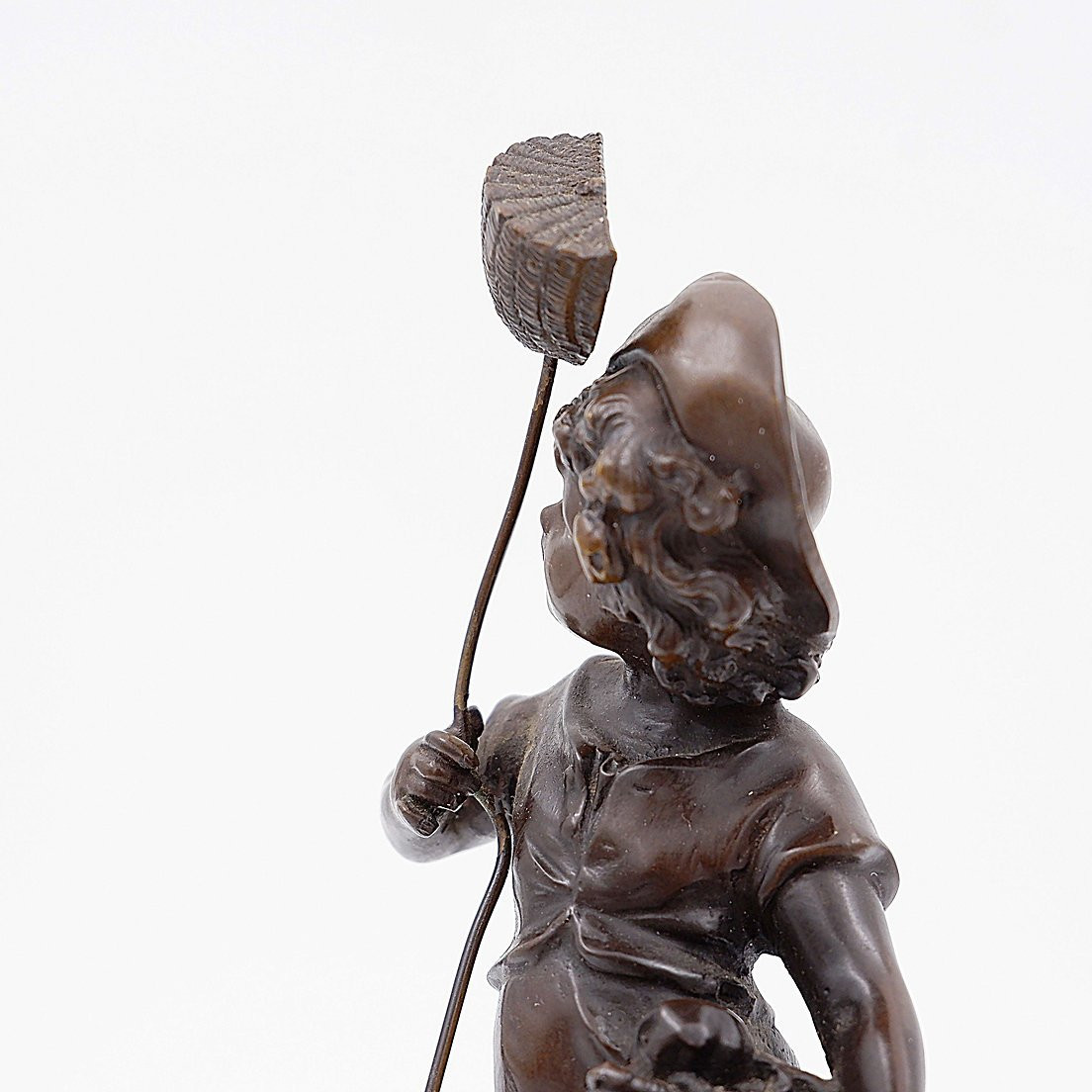Bronze "Garçon avec un papillon" de l'artiste Auguste Moreau. -  19ème-photo-3