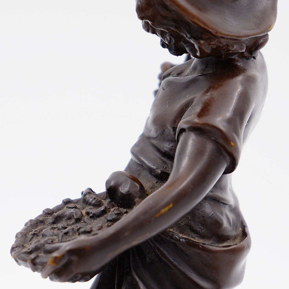 Bronze "Garçon avec un papillon" de l'artiste Auguste Moreau. -  19ème-photo-2
