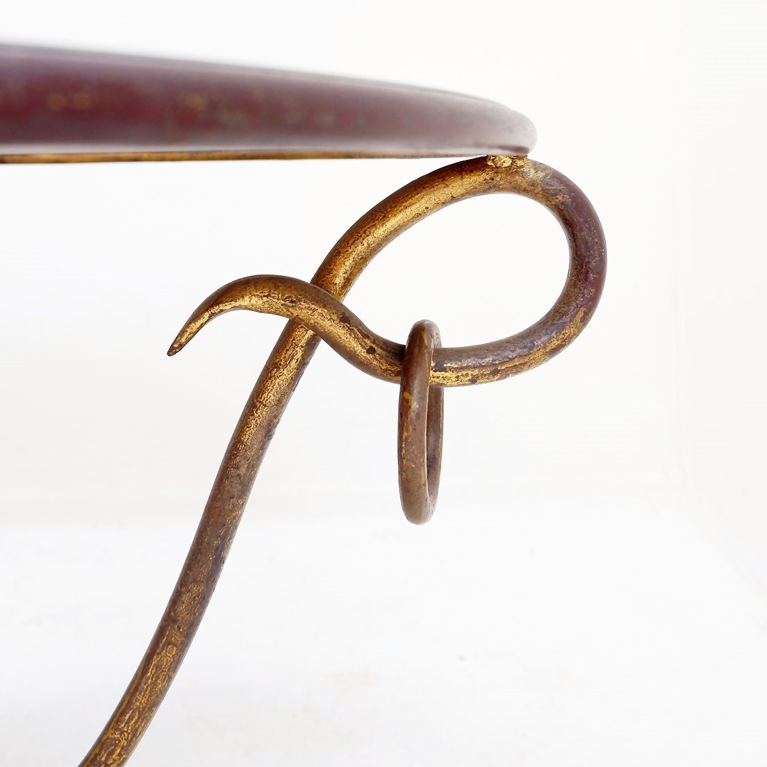 Gilded Iron Coffee Table By René Drouet - 1940s-photo-5