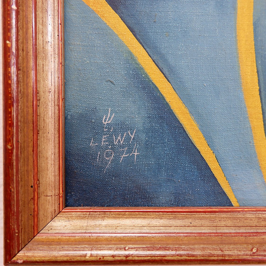 Walter Lewy (1905-1995) Surrealist Scene - Signed And Dated 1974.-photo-1