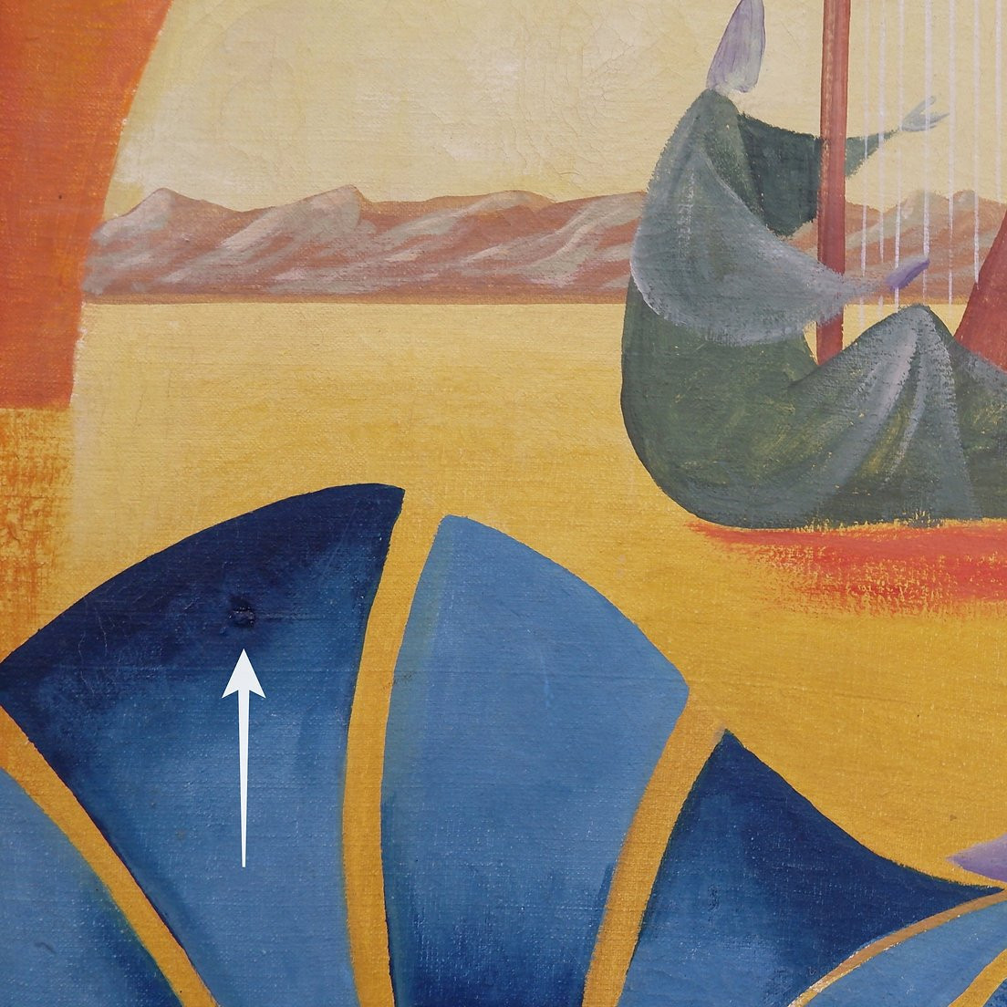 Walter Lewy (1905-1995) Surrealist Scene - Signed And Dated 1974.-photo-5