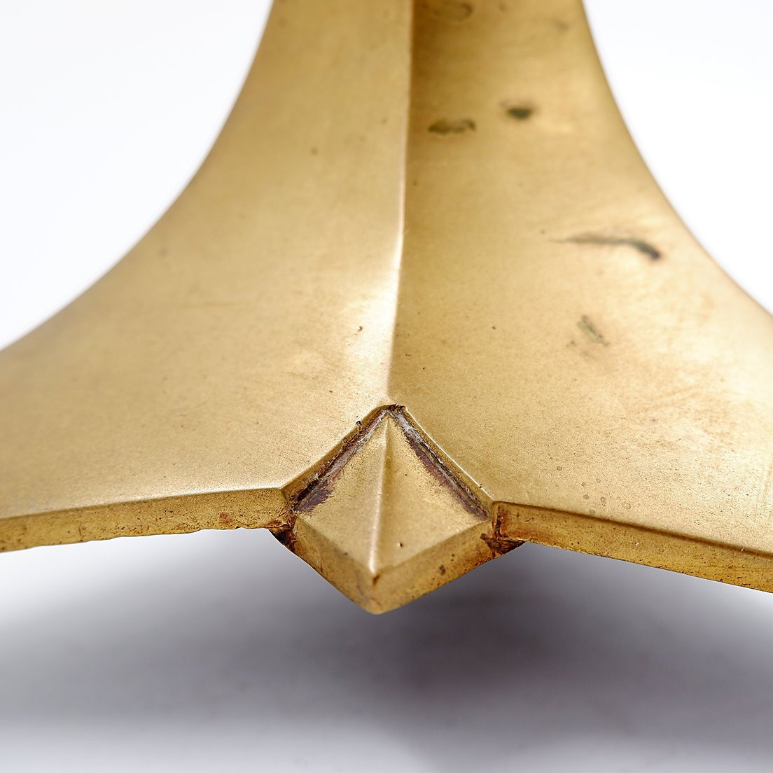 Art Deco Candlestick, Gilt Bronze, Circa 1930-photo-4