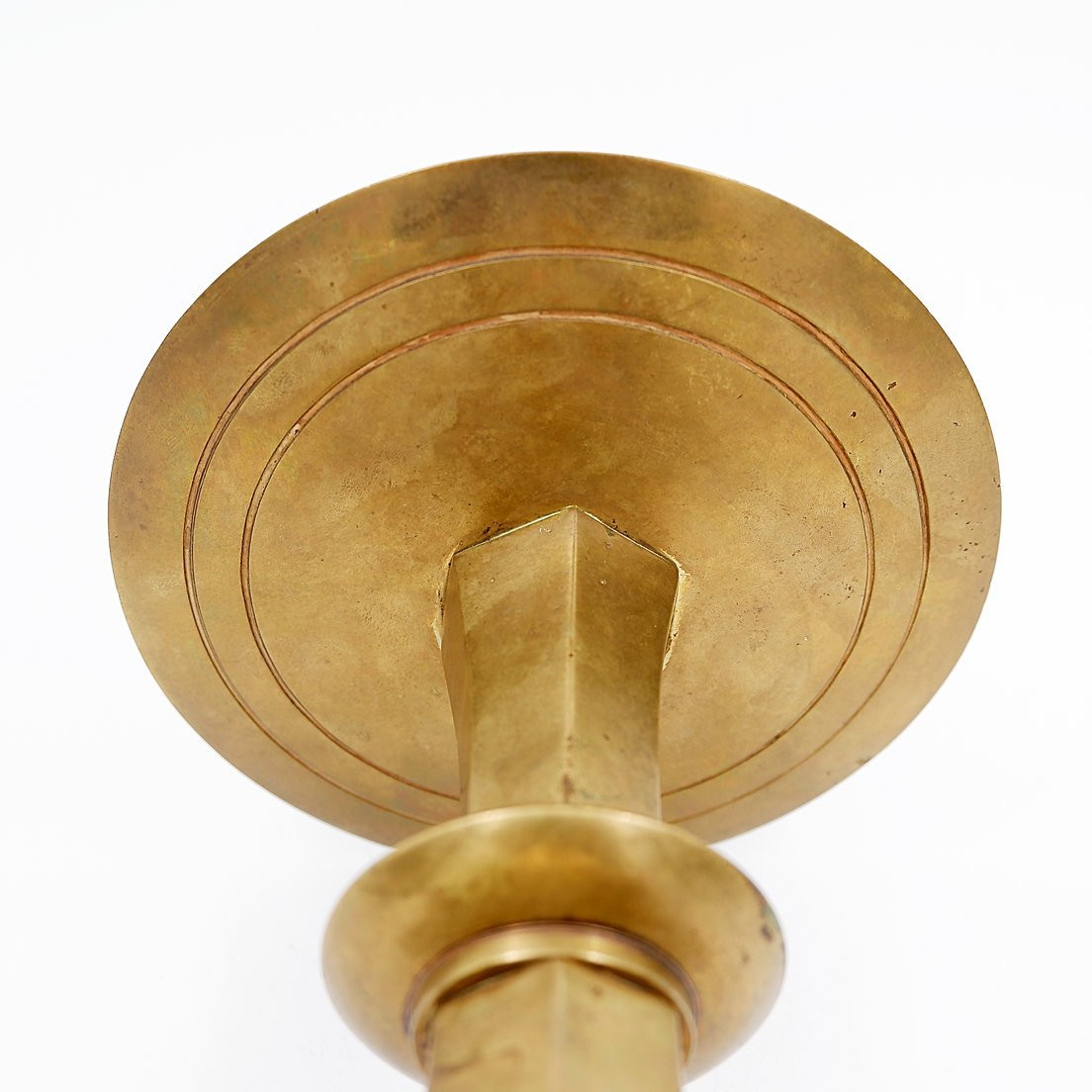 Art Deco Candlestick, Gilt Bronze, Circa 1930-photo-3