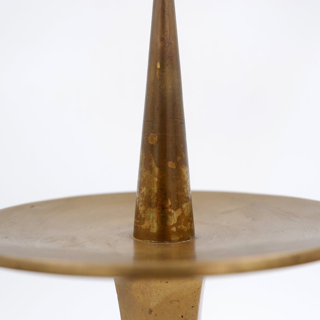 Art Deco Candlestick, Gilt Bronze, Circa 1930-photo-8