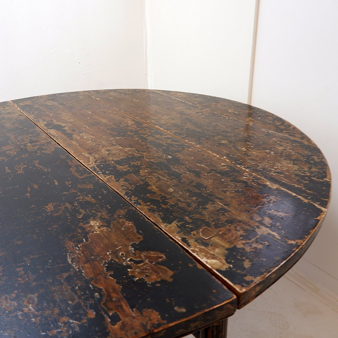 Paire de consoles chinoises en demi-lune / Table centrale et  1 chaise pliante de voyage-photo-6