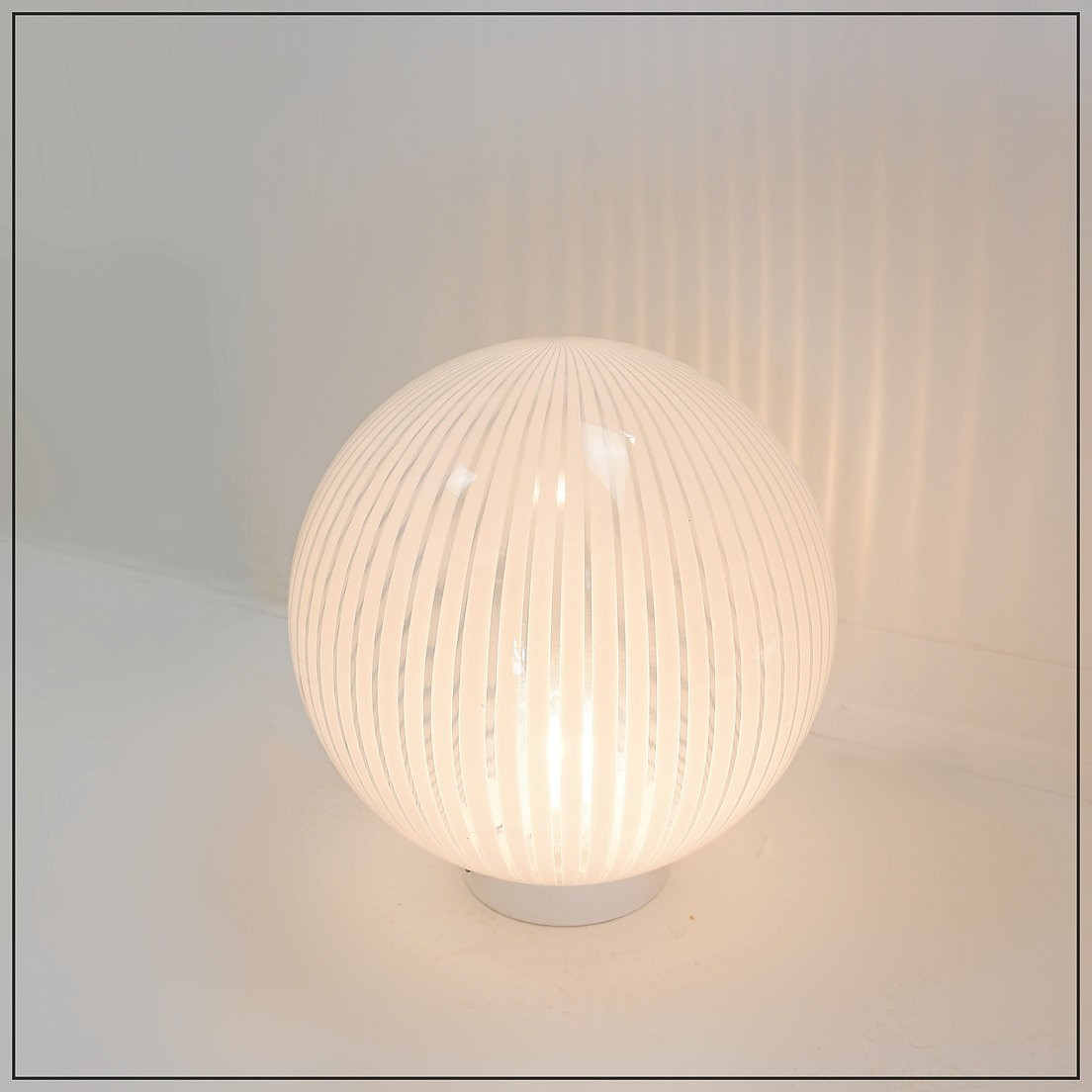 Lampe de table de la série Tessuti pour Venini, Murano années 1960 - Ø 40cm