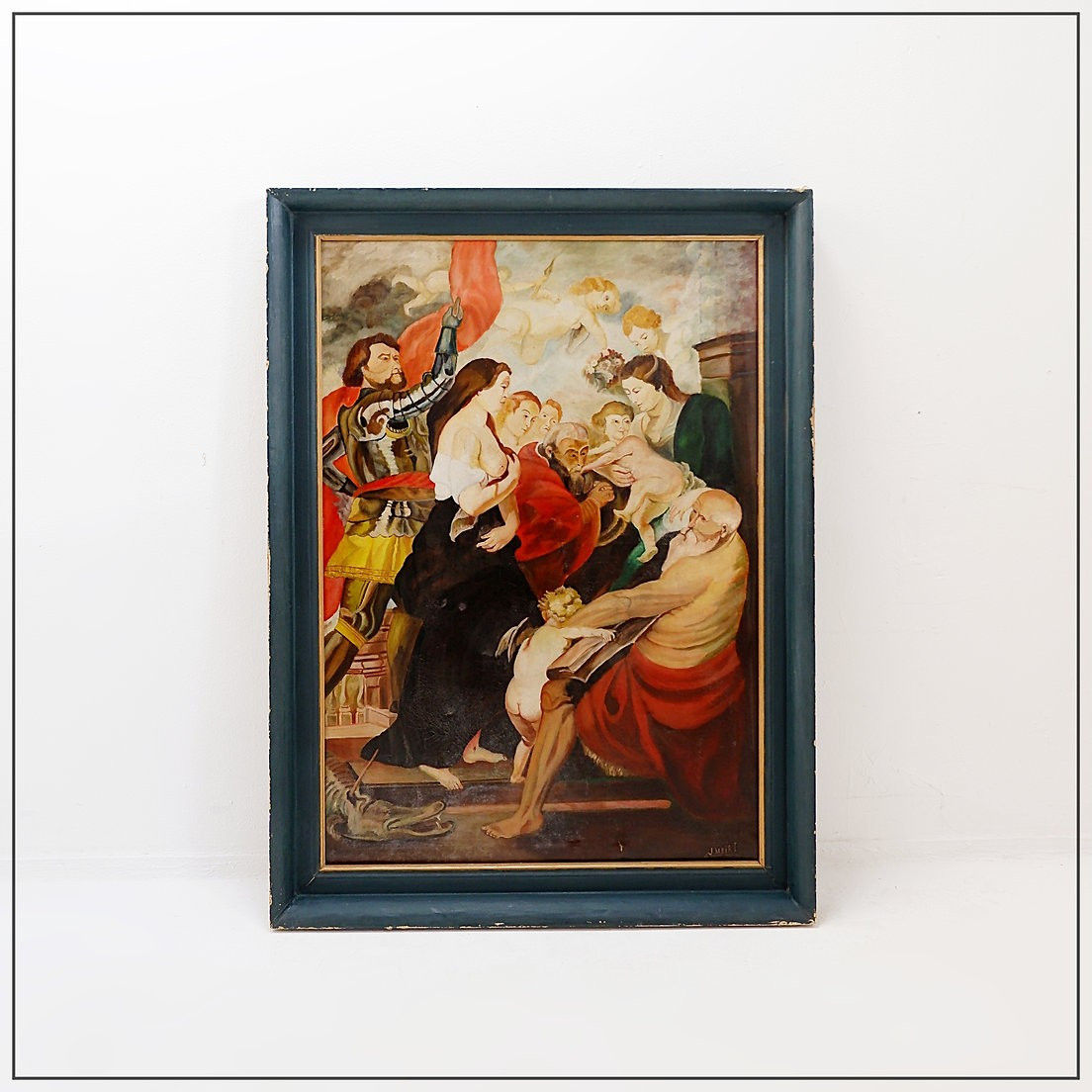  Painting On Canvas Signed J. Meirt - 20th Century 