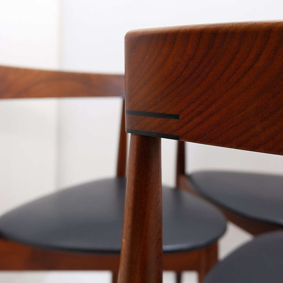 Set Of 4 "roundette" Teak Chairs, Signed Hans Olsen For Frem Røjle, 1950s-photo-1