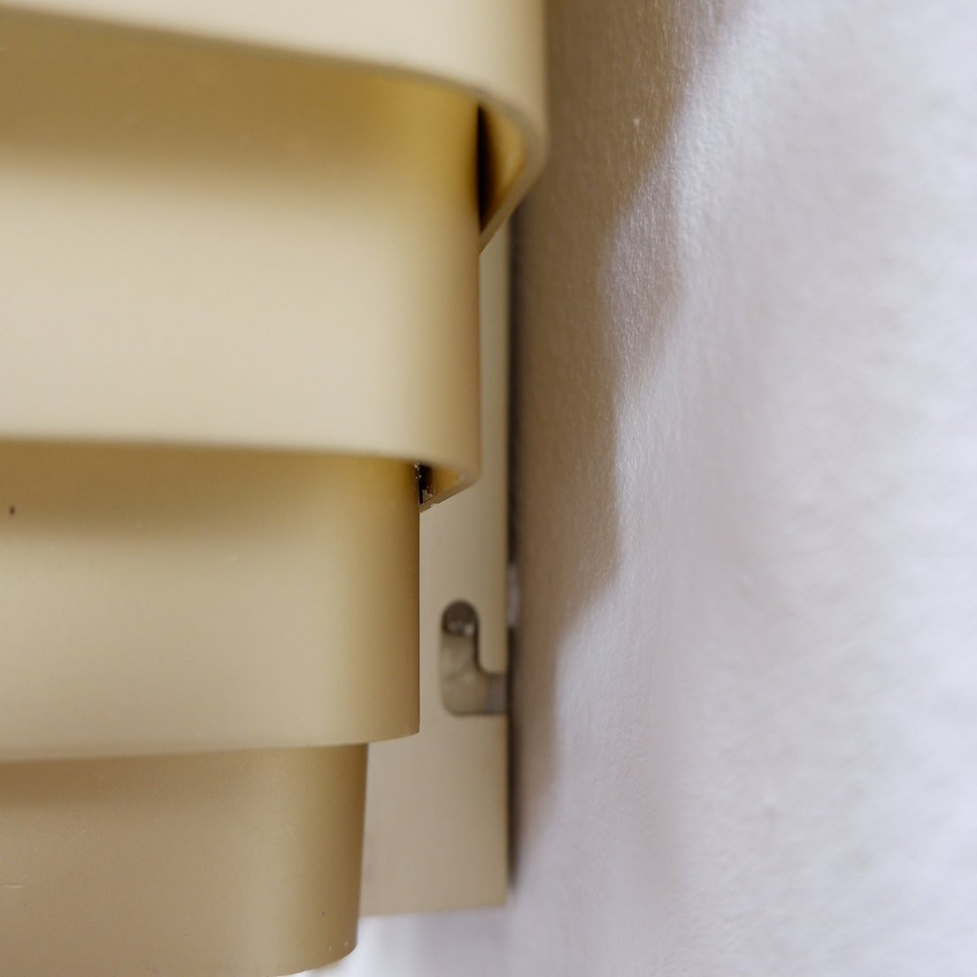 Pair Of Gold-plated Aluminum Wall Lights By Jules Wabbes - 2 Pairs Available-photo-6