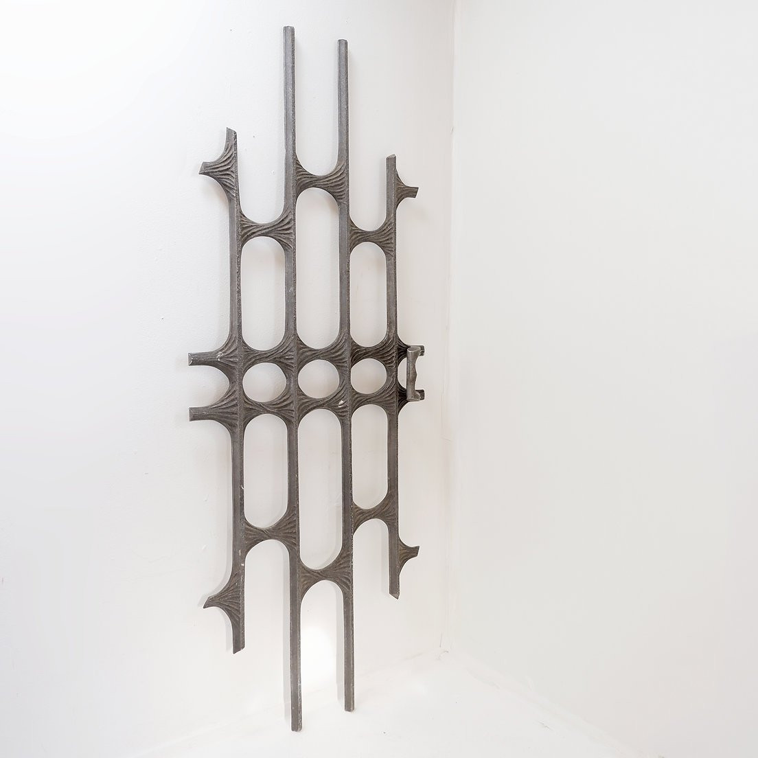 Brutalist Cast Aluminum Door Panel, Paul Evans Style, 1960s-photo-6
