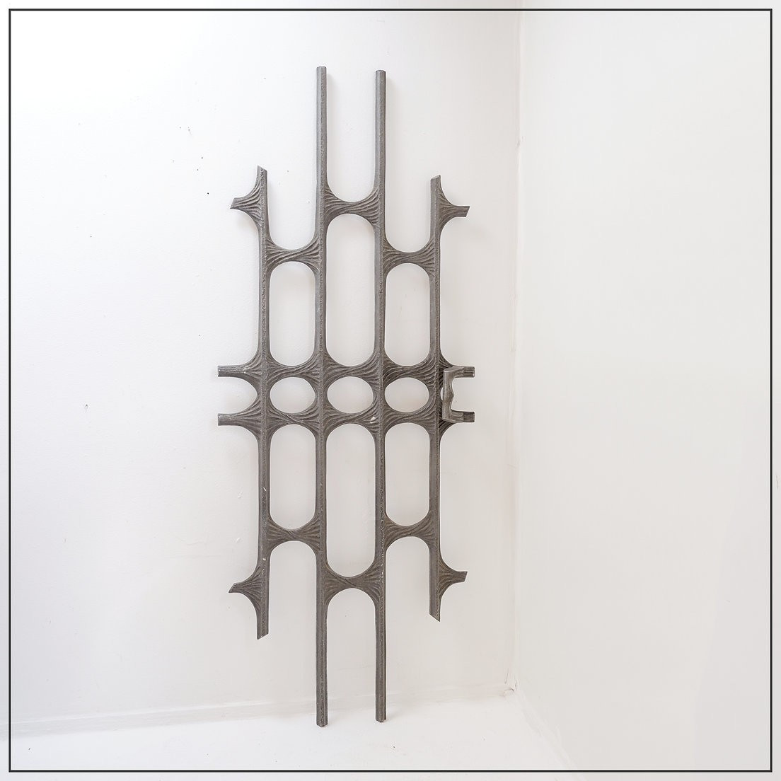 Brutalist Cast Aluminum Door Panel, Paul Evans Style, 1960s