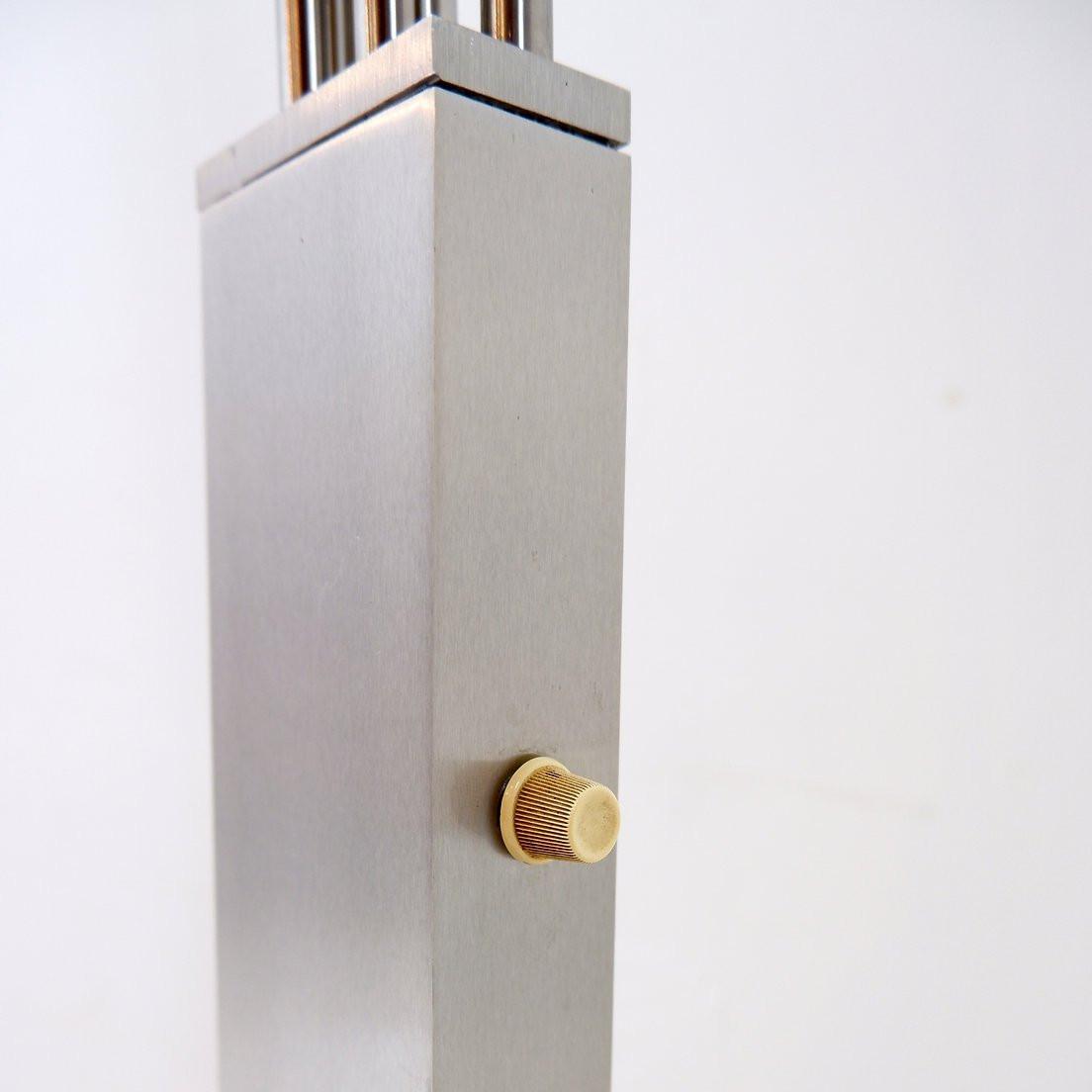 Italian Arc Floor Lamp With 5 Arms In Brushed Chrome - 1970s-photo-4